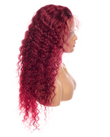Next Day Hair - 13"x6" Pineapple Frontal Lace Wig Burgandy Color
