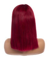 Next Day Hair - Straight Frontal Lace Wig Burgandy Color