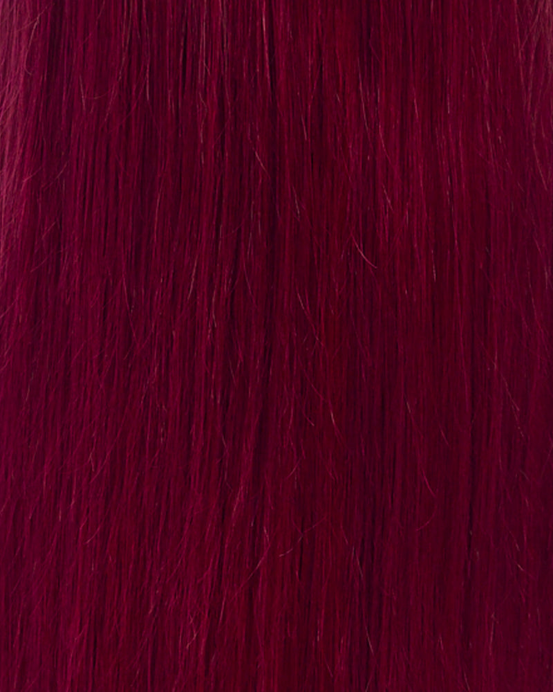 Next Day Hair - 13"x6" Straight Frontal Lace Wig Burgandy Color