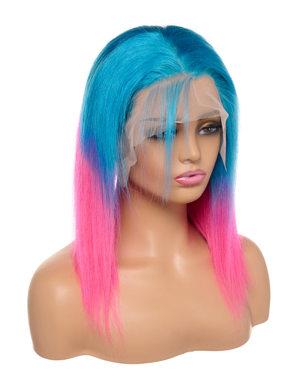 Next Day Hair - Straight Frontal Lace Wig Mermaid Color