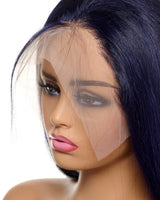 Next Day Hair - Straight Frontal Lace Wig Midnight Blue Color