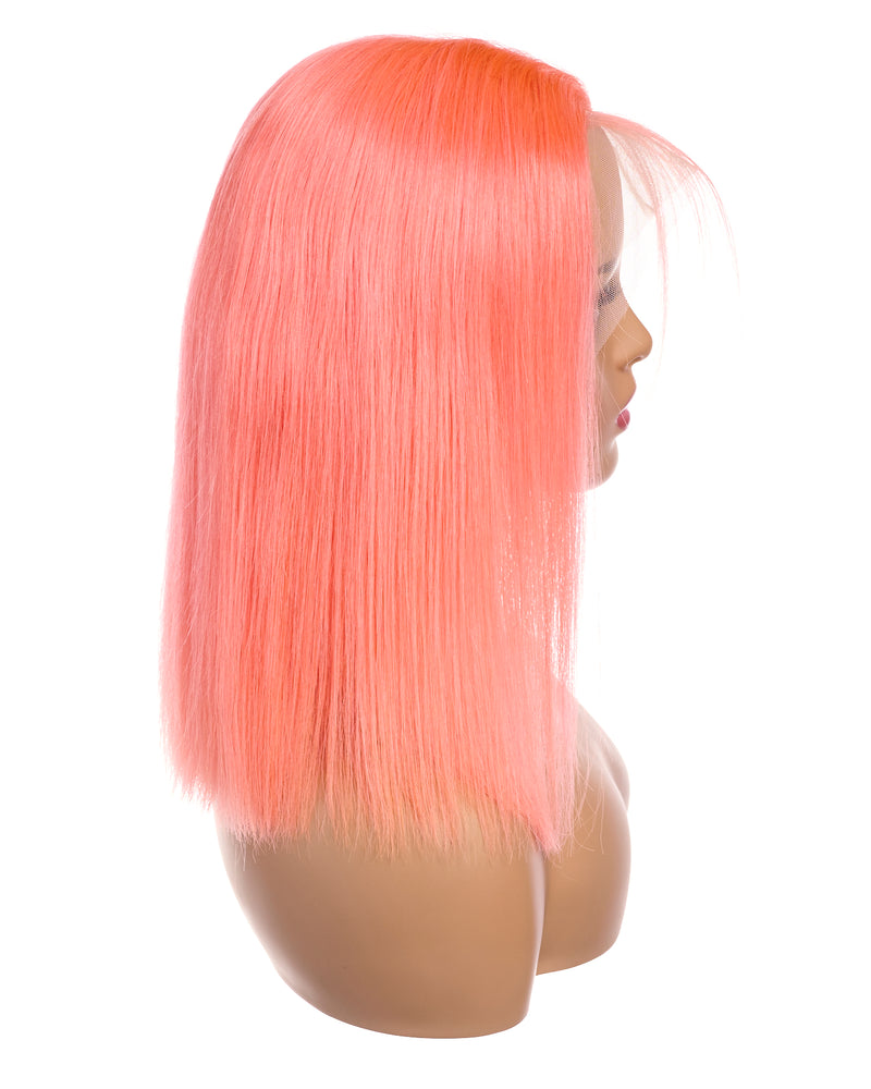 Next Day Hair - 13"x6" Straight Frontal Lace Wig Peach Rose Color