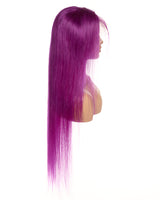 Next Day Hair - Straight Frontal Lace Wig Purple Color