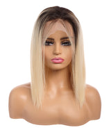 Next Day Hair - 13"x6" Straight Frontal Lace Wig Ukrainian Ombre Color