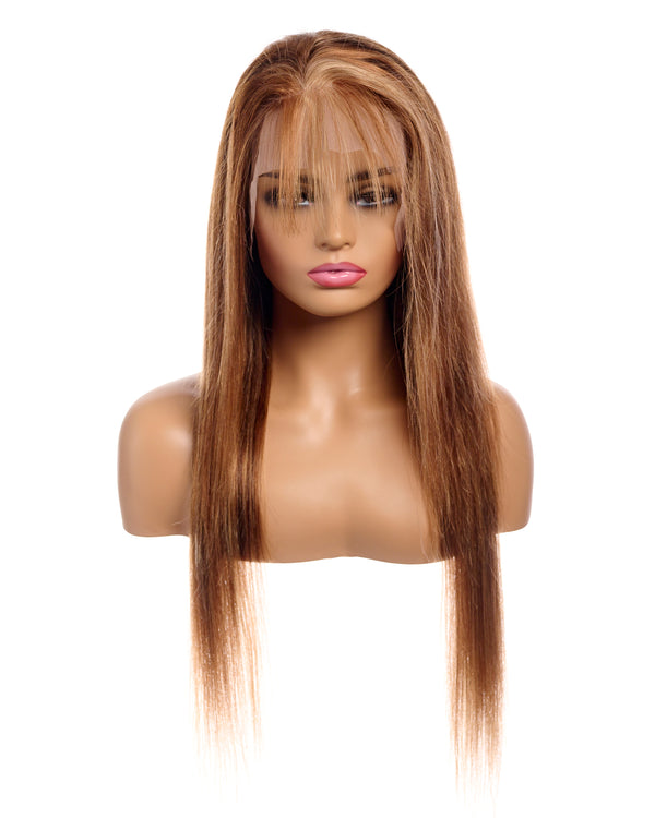 Next Day Hair - 13"x6" Straight Frontal Lace Wig Yonce Brown Color