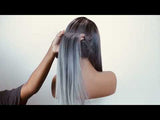 Next Day Hair - 13"x6" Straight Frontal Lace Wig In Silver Color