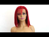 Next Day Hair - 13"x4" Straight Frontal Lace Wig Red Color